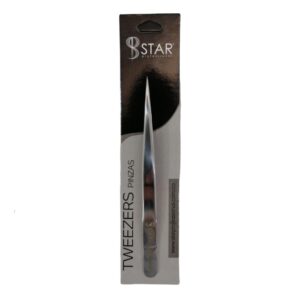 Pinza Recta Star Profesional Plateada