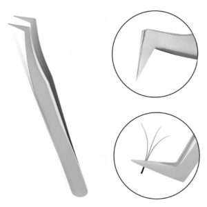 Pinza Volumen Ruso Star Profesional Plateada